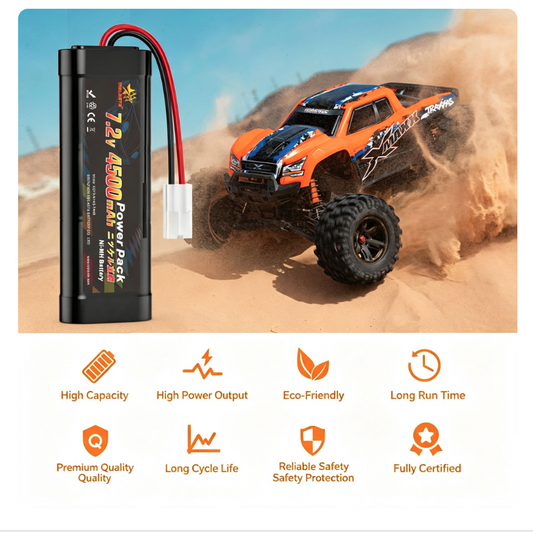 7.2V 4500mAh Ni-MH RC Battery with Tamiya Connector