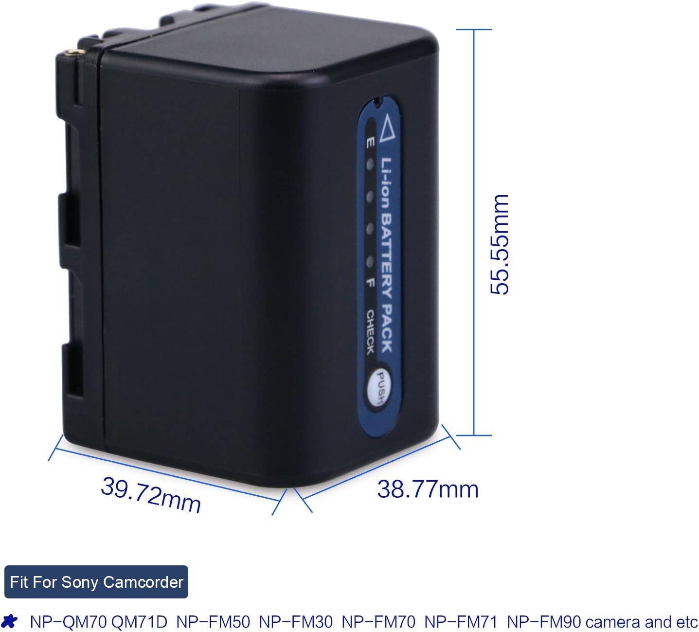 Sony NP-QM71 Replacement Battery (7.2V ,3000mAh) Li-ion Battery