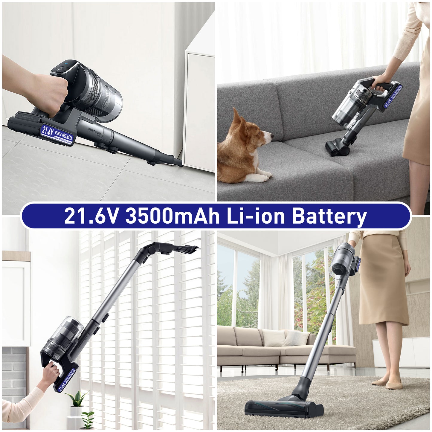 Melasta 3.5Ah 21.6V Replacement Battery for Samsung Jet 75, Jet 75+, Jet 75 Pet, Jet 90, Jet 90 Multi, Jet 90 pet Vacuum Cleaner