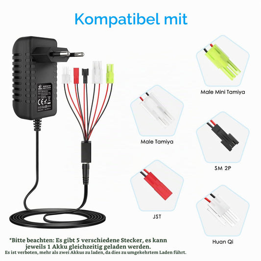 NIMH/NICD Charger 2.4V-7.2V 8.4V 9.6V 10.8V 12V for 2-10S NIMH Battery