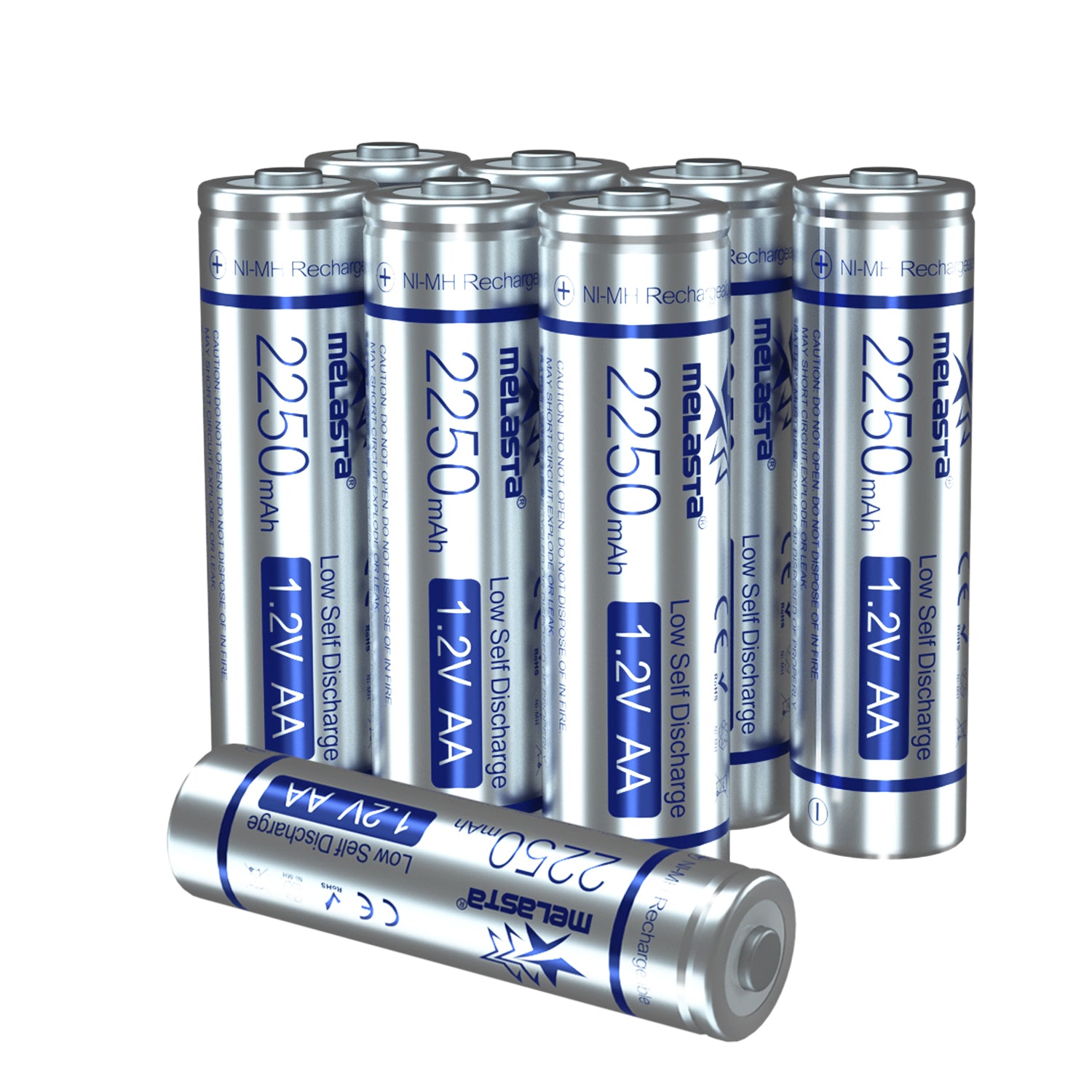 AA NIMH battery 1.2V 2250mAh Low Discharge – Melasta