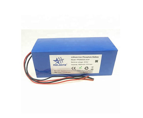 24V 9Ah 230.4Wh  LiFePO4 li-ion Battery  Pack with PCM