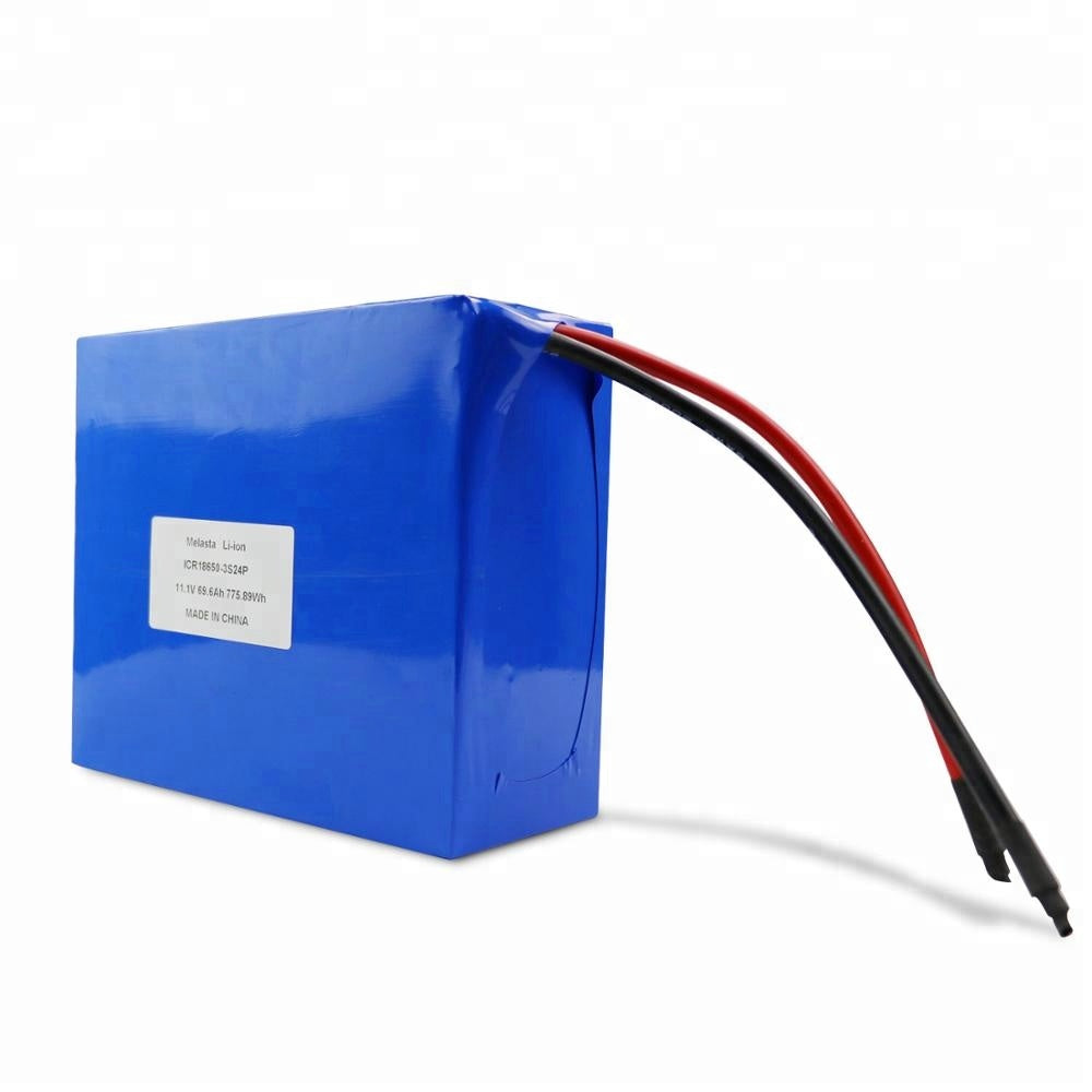 11.1V 69.6Ah Li-ion Electric Motorcycle Battery Pack