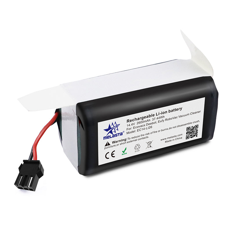 14.4V 2600mAh Li-ion Battery for Ecovacs Deebot N79 N79S DN622, Eufy Robovac 11 11S