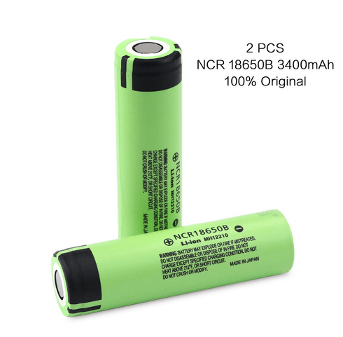 4PCS 18650B 3.7v 3400mAh Battery for flashlight