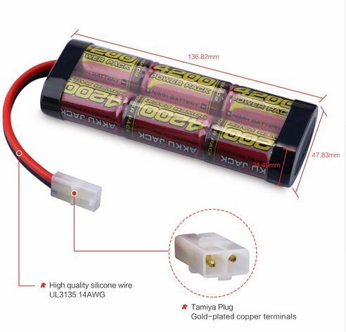 7.2V 4200mAh NIMH Battery  for RC Racing Cars