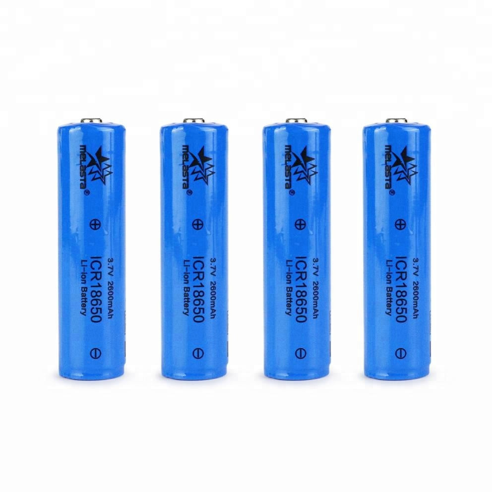 18650 3.7V 2600mAh Li-ion battery for flashlight