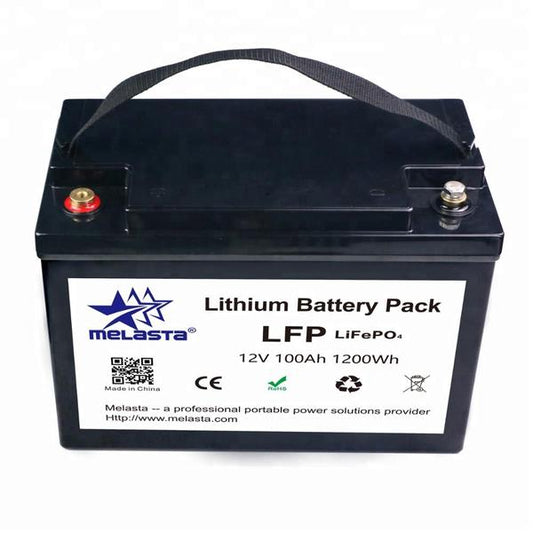 12V 100Ah 1280Wh  LiFePO4 Lead Acid Replacement Battery