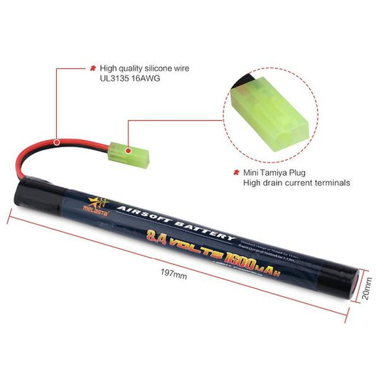 8.4v 1600mAh NiMH Battery For CYMA CM. 028U AK47