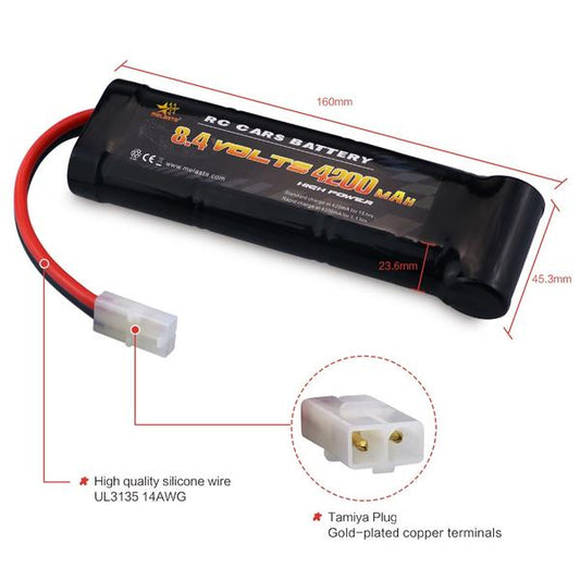 8.4V 4200mAh NiMH Battery for  Cars RC Toys
