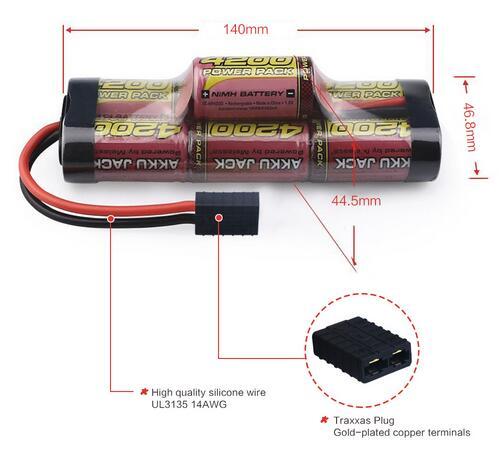 8.4V 4200mAh NiMH Battery for RC Racing Car