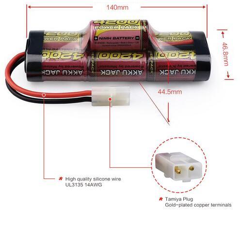 8.4V 4200mAh NiMH Battery for RC Racing Car
