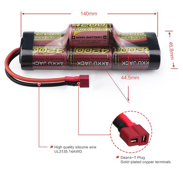 8.4V 4200mAh NiMH Battery for RC Racing Car