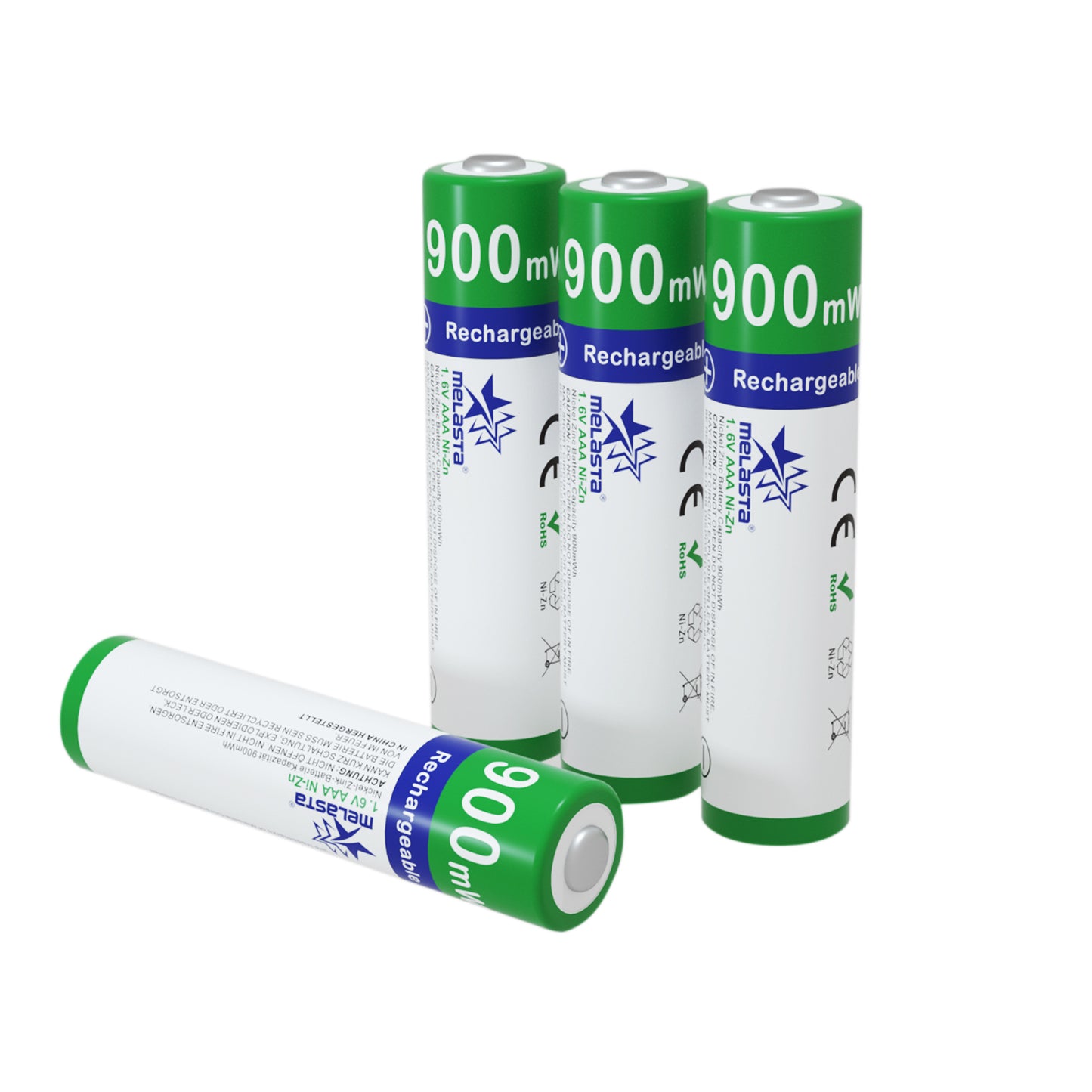 8PCS AAA 900mWh 1.6V Ni-Zn rechargeable battery
