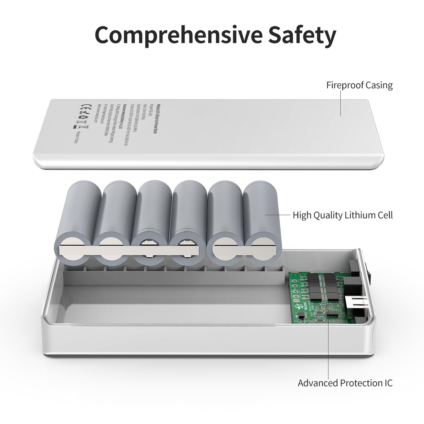 Melasta 12V Battery Pack with Charger for LED Strip 5.2Ah 18650 Rechargeable with 12V 9V DC and 5V USB Output Lithium Power Bank