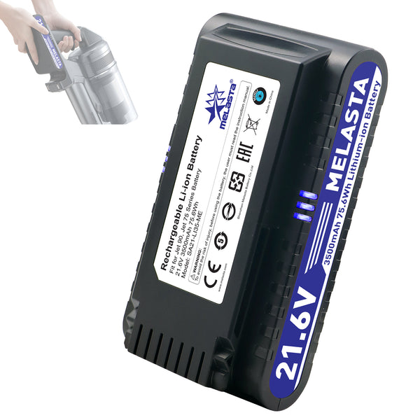 Melasta 3.5Ah 21.6V Replacement Battery for Samsung Jet 75, Jet 75+, Jet 75 Pet, Jet 90, Jet 90 Multi, Jet 90 pet Vacuum Cleaner