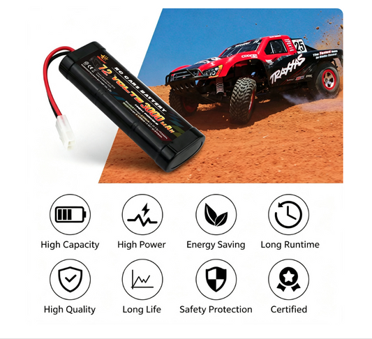 7.2V 3000mAh Ni-MH RC Car Battery with Tamiya Connector