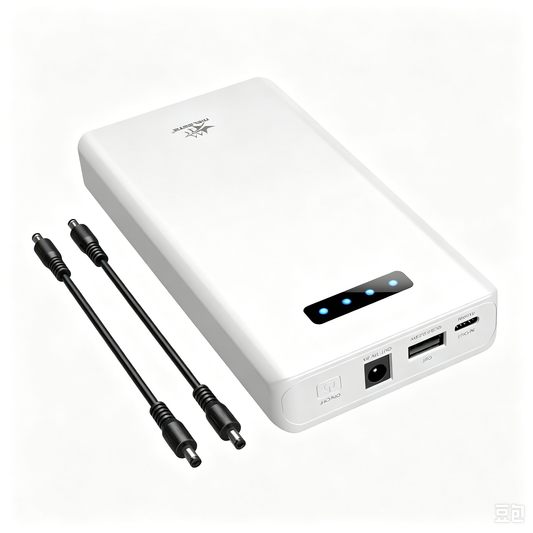 12V Power Bank with DC Output — 5200mAh 3-in-1 Fast Charging Battery Pack