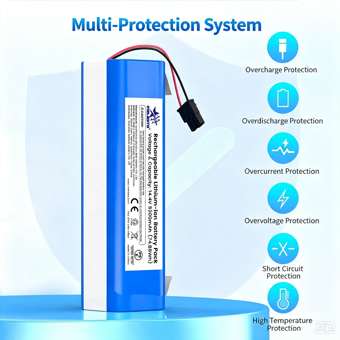 eufy RoboVac X8 / X8 Pro Series Replacement Battery With Rechargeable Battery Pack
