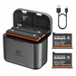 Insta360 X3 Battery Replacement ( 1800mAh, 2-Pack ) with Charger & USB-C