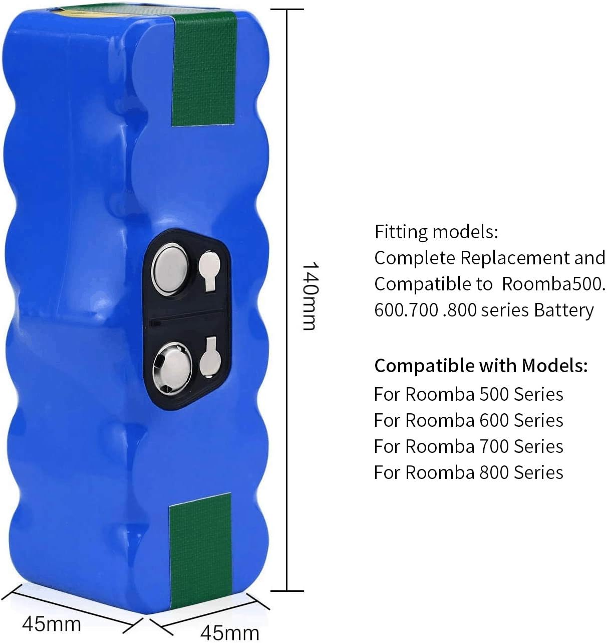 iRobot Roomba 500-800 Series Replacement Battery ( 6400mAh Li-ion)Compatible with 560, 580, 650, 660, 880 & More
