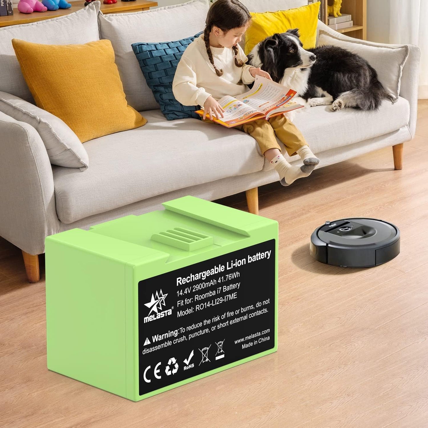 Roomba i7/i3/i6/j7 Replacement Battery  14.4V 2900mAh