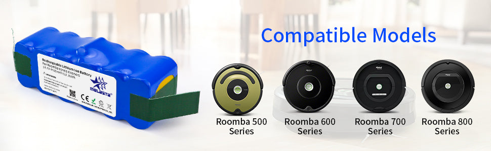 iRobot Roomba 500-800 Series Replacement Battery ( 6400mAh Li-ion)Compatible with 560, 580, 650, 660, 880 & More