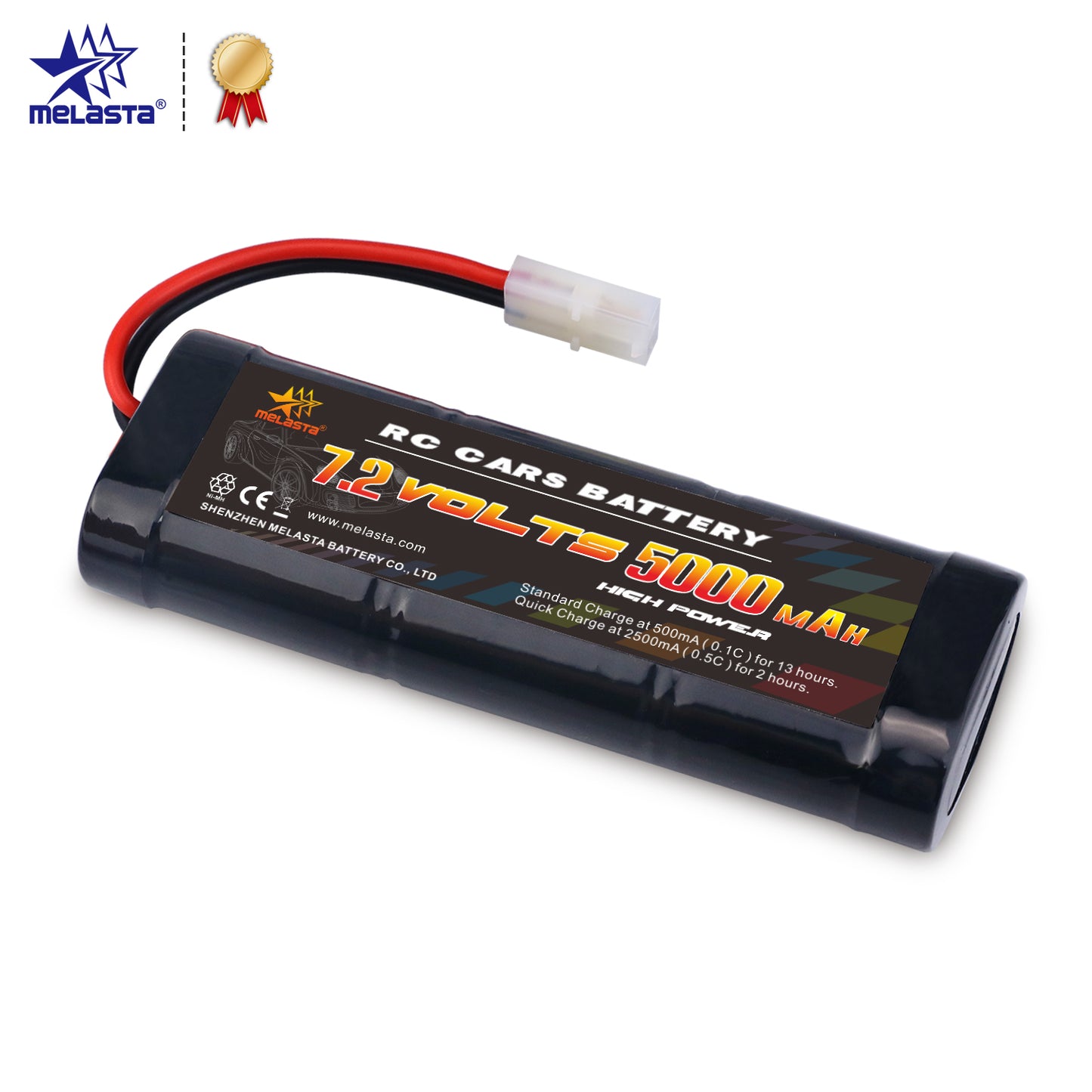 7.2V 5000mAh Ni-MH Battery with TA for RC Cars