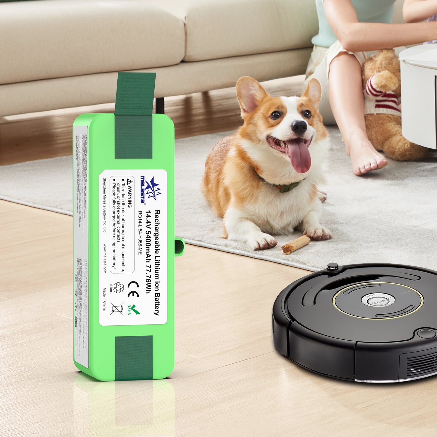 POWTREE Batería iRobot Roomba 980 de litio mejorada de 6400 mAh (no Ni-MH】  para iRobot Roomba R3 500-900 Series 500 510 520 530 540 550 560 570 580