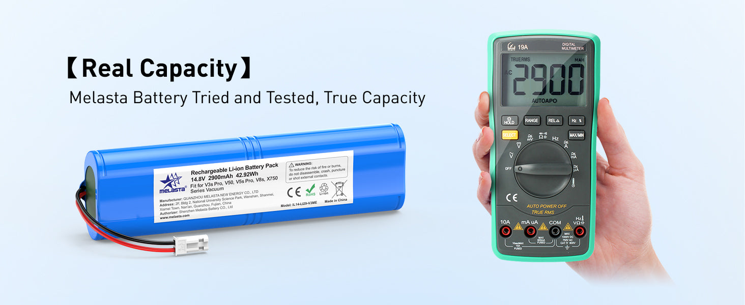 iLife V Series Replacement Battery 14.8V 2900mAh Li-Ion