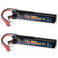7.4V 1200mAh 25C LiPo Battery for RC Cars & Airsoft | Rechargeable RC Battery with Deans T-Plug