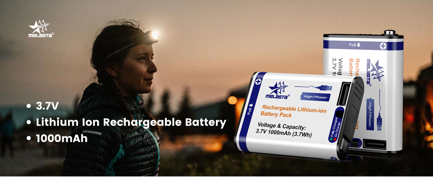 Petzl Core Compatible Replacement Battery  3.7V 1000mAh