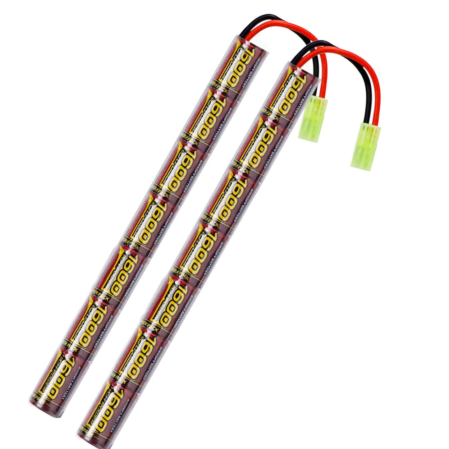 8.4V 1600mAh NiMH Airsoft Battery 2-Pack