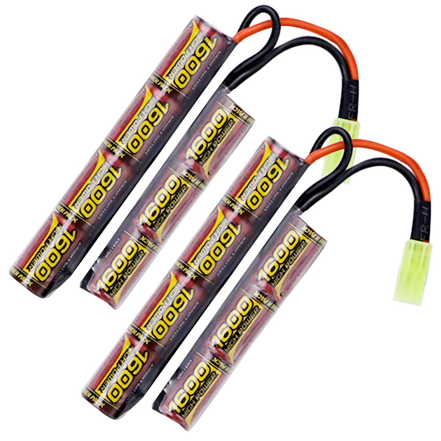 8.4V 1600mAh NiMH Airsoft Battery 2-Pack
