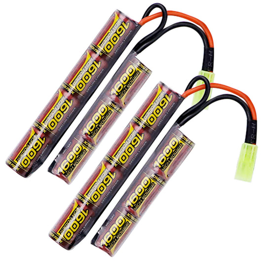 8.4V 1600mAh NiMH Airsoft Battery 2-Pack