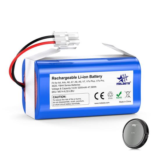 ILIFE A4 / A6 / A7 Replacement Battery 14.8V 3200mAh