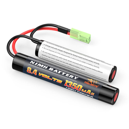 8.4V 1350mAh Ni-MH Airsoft Battery ,Split-Type Rechargeable Battery with Mini Tamiya Connector