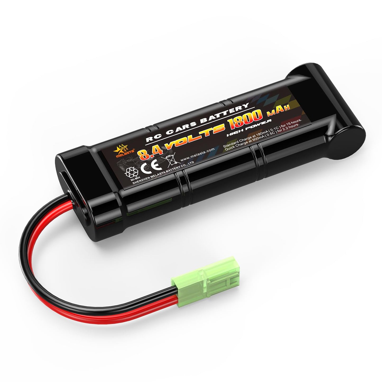 8.4V 1800mAh Flat NiMH Airsoft Battery – Mini Tamiya