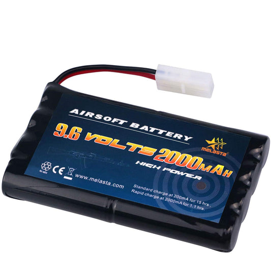 9.6V 2000mAh NiMH AA Battery Pack for Airsoft/RC Cars