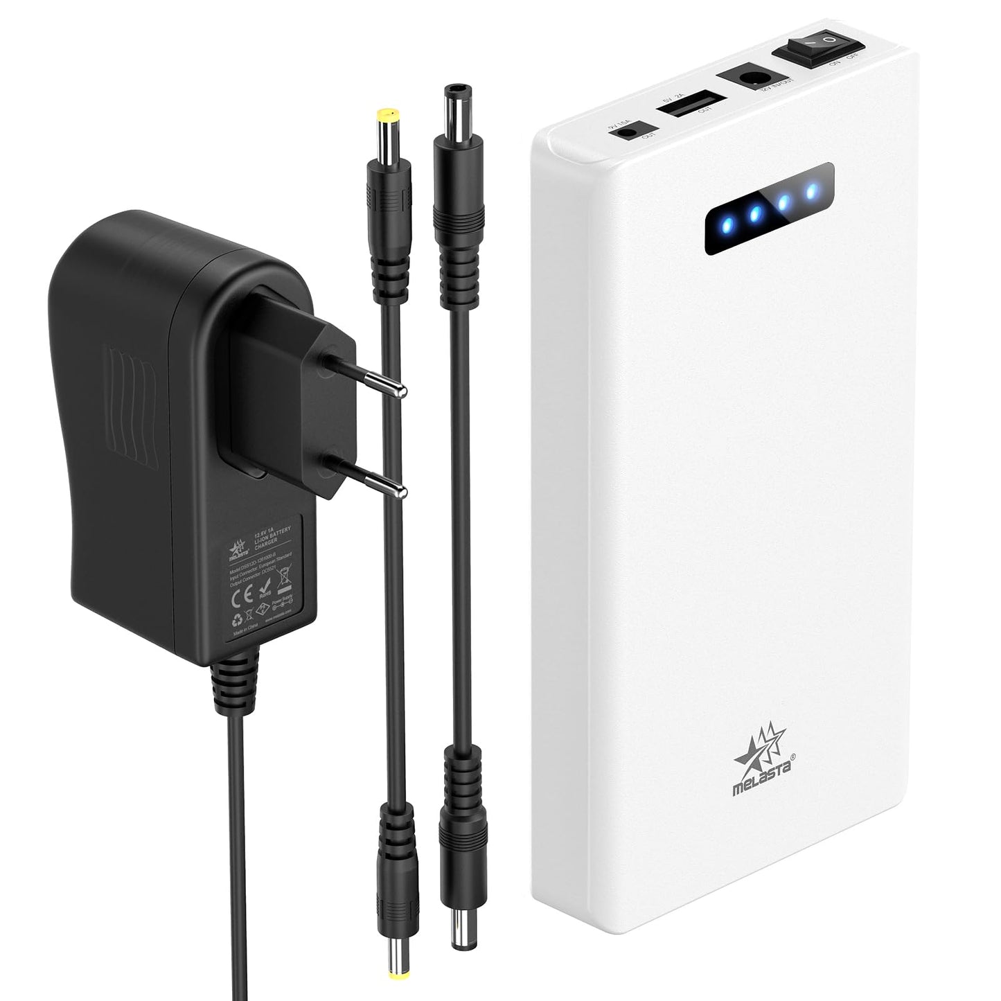 12V Power Bank for LED Strips   5200mAh 60Wh with 9V DC & USB Output