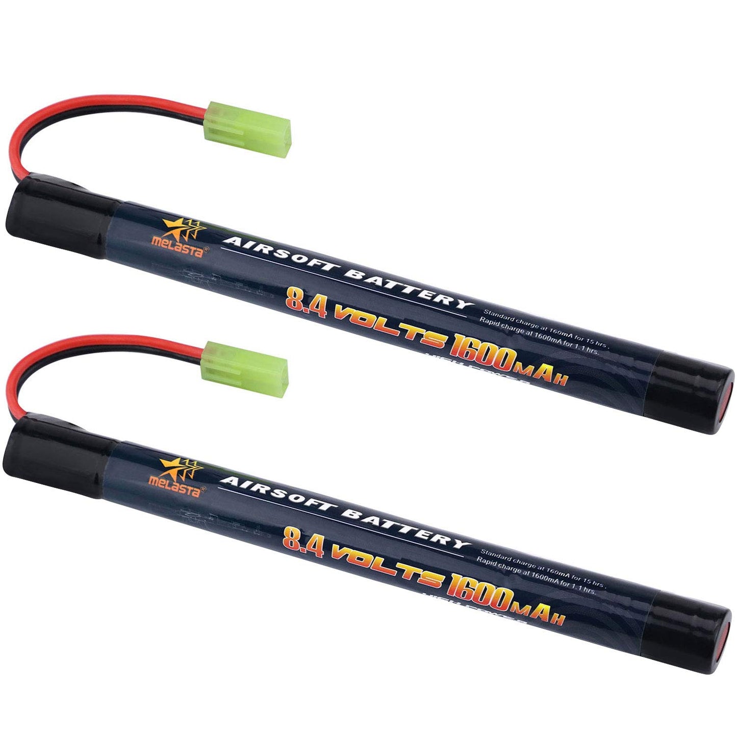 8.4V 1600mAh 2/3A Stick NiMH Battery 2-Pack for Airsoft Guns