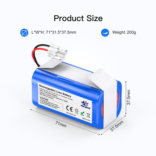 ILIFE A4 / A6 / A7 Replacement Battery 14.8V 3200mAh