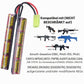 9.6V 1600mAh Airsoft Battery — 2-Pack Butterfly NiMH with Mini Tamiya Plug