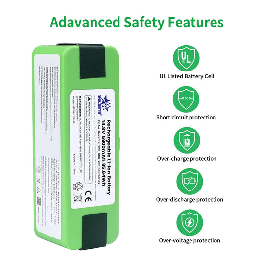 iRobot Roomba 600-900 Series Battery Replacement  14.8V 5800mAh