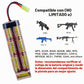8.4V Airsoft Battery 1600mAh NiMH Battery with Mini Tamiya