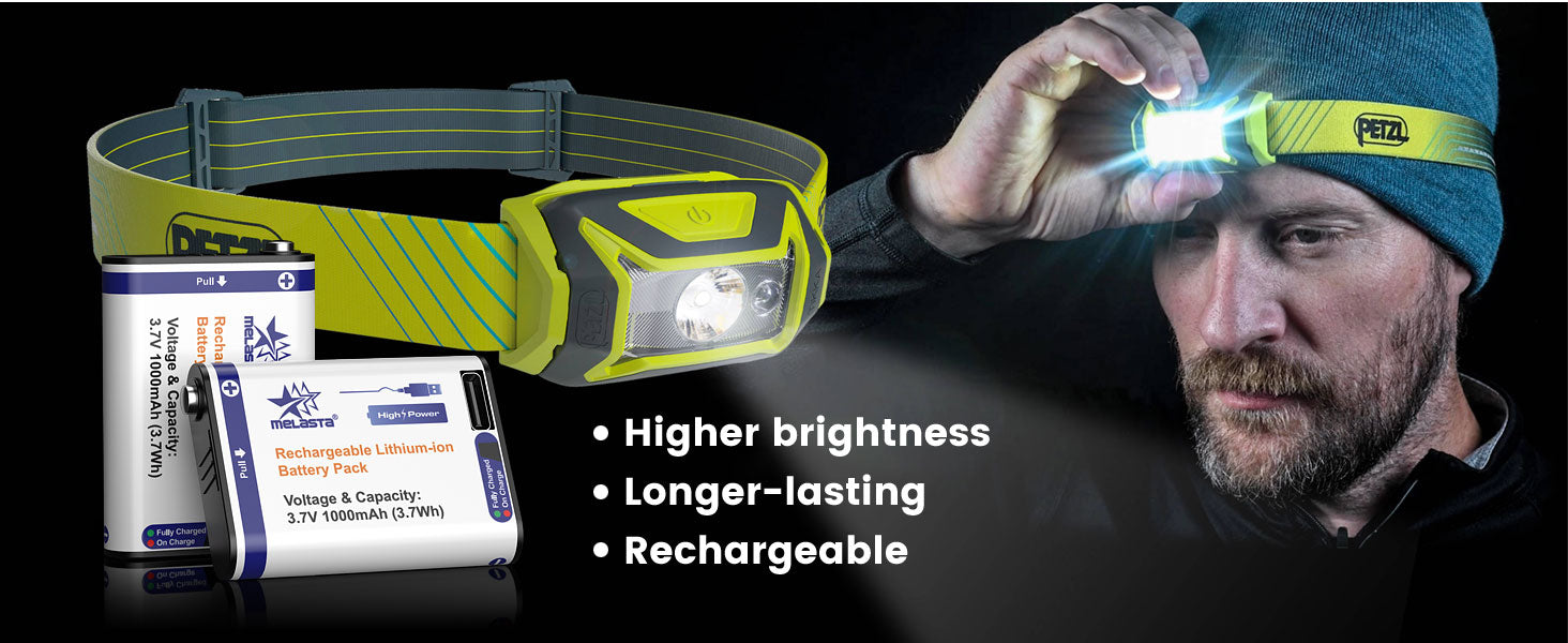 Petzl Core Compatible Replacement Battery  3.7V 1000mAh