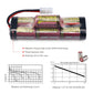 8.4V 4200mAh 7-Cell Hump NiMH Battery for RC Cars – Tamiya Plug