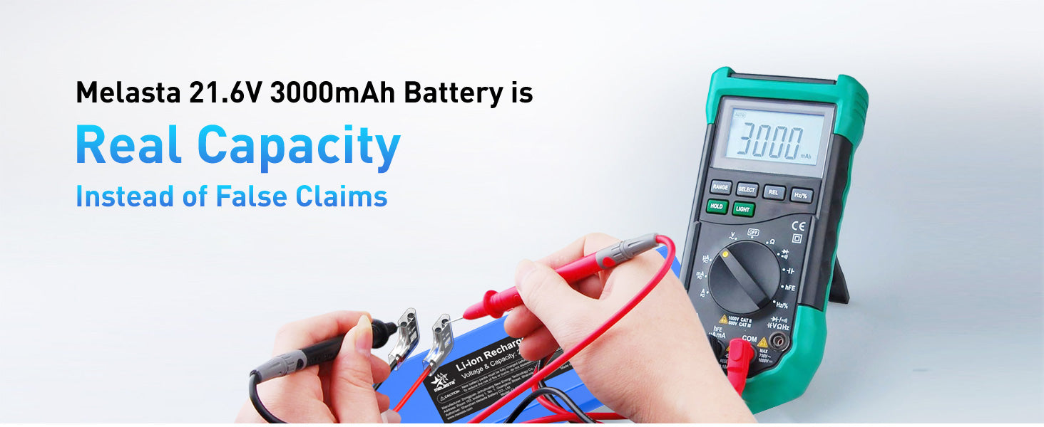 21.6V 3000mAh Replacement Battery for  Tineco