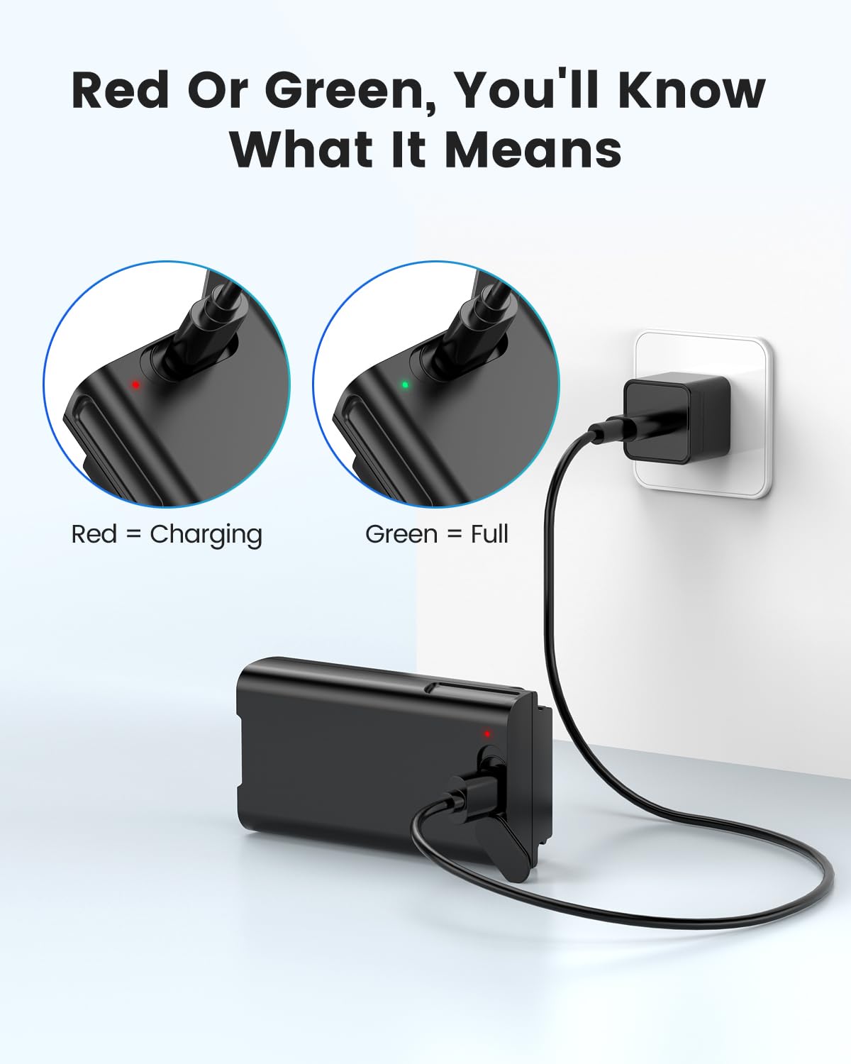 Eufy E340 Doorbell Replacement Battery with USB-C Charging Port  3.6V 6700mAh