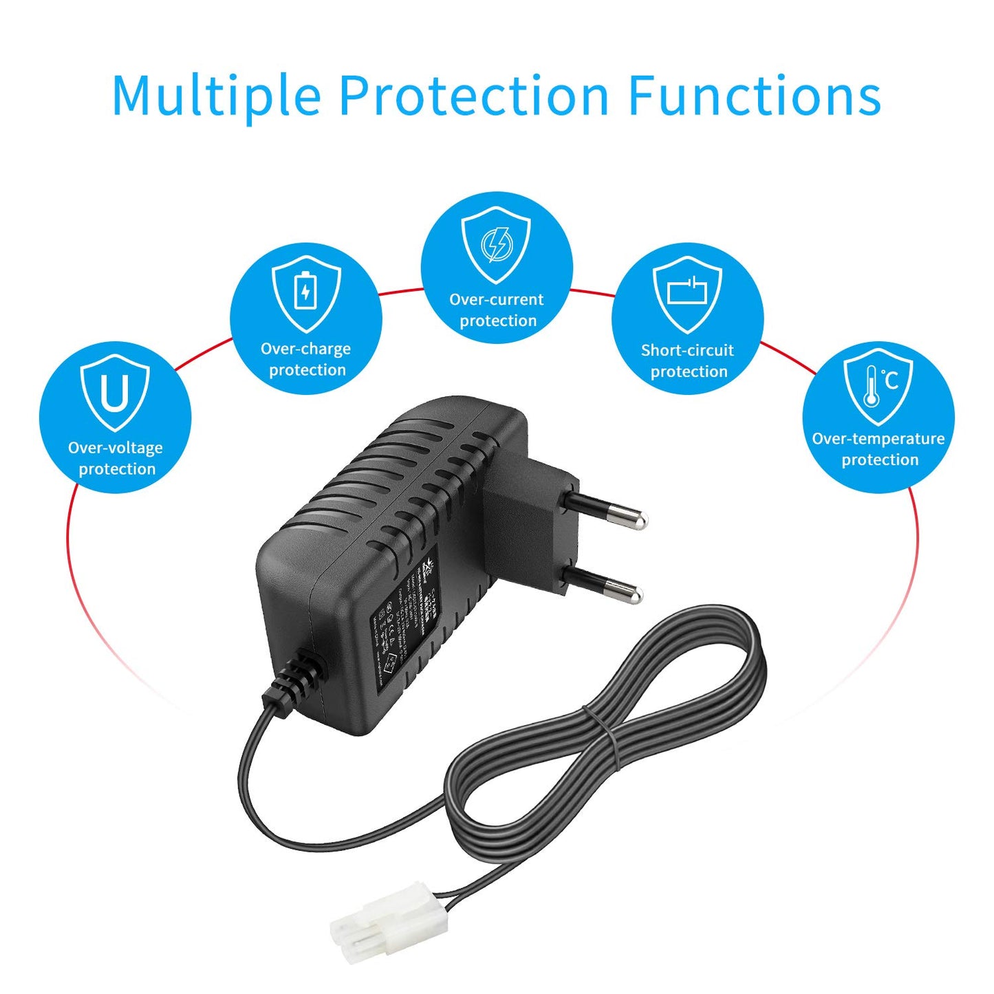 2-10S RC Battery Charger for 7.2V 8.4V 9.6V Ni-MH Battery Pack